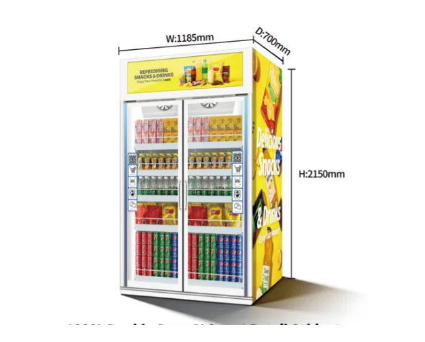 1000L Double-Door AI Smart Retail Cabinet — AI Smart Retail