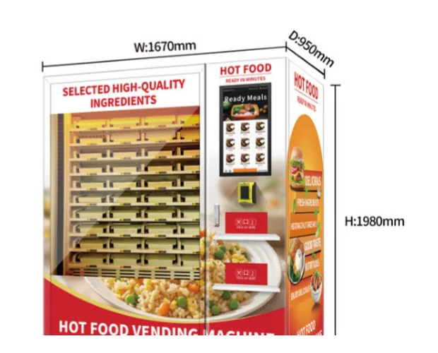 Large-Capacity Twin-Furnace Hot Food Vending Machine — Hot Food
