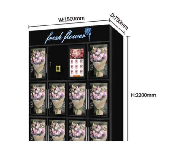 10-Cell Flower Vending Machine — Flowers