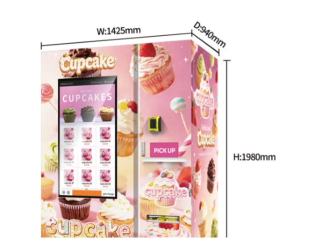 49-Inch Screen Cake Vending Machine — Cake & Cupcake