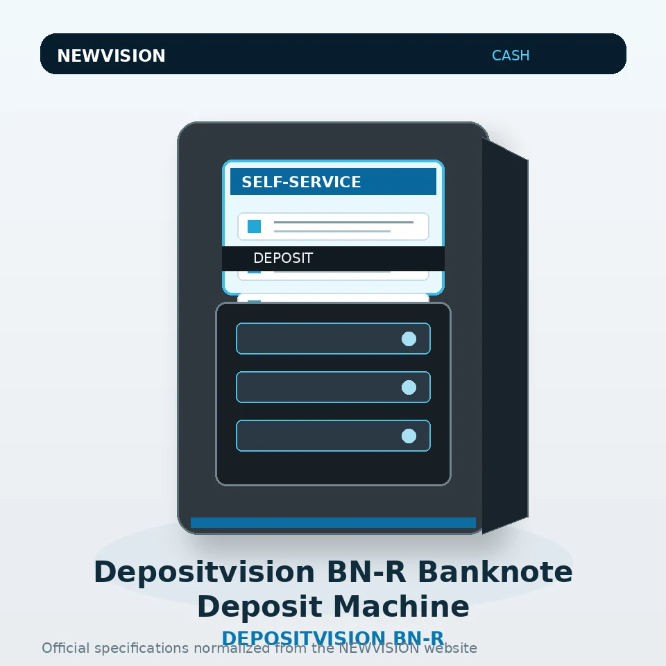 Depositvision BN-R Banknote Deposit Machine — Newvision Cash Management