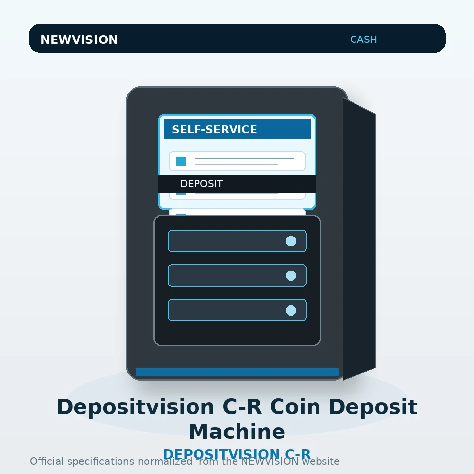 Depositvision C-R Coin Deposit Machine · NEWVISION نقدی انتظام — NEWVISION نقدی انتظام
